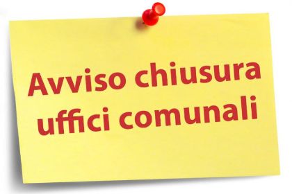 Chiusura ufficio tributi