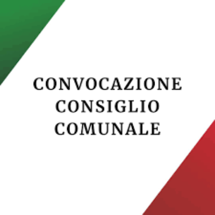 CONVOCAZIONE CONSIGLIO COMUNALE 19 NOVEMBRE 2025 ORE 20:30